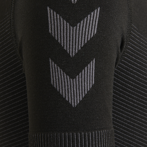 HUMMEL FIRST SEAMLESS KIDS JERSEY S/S , BLACK, packshot