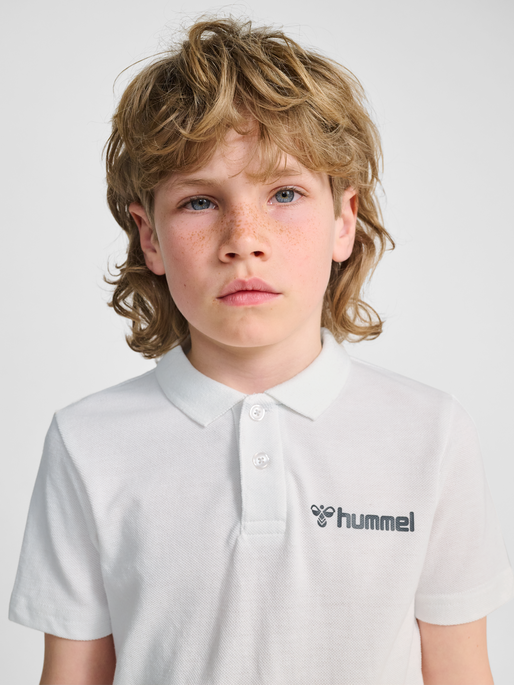 hmlMOVER COTTON POLO KIDS, WHITE, model