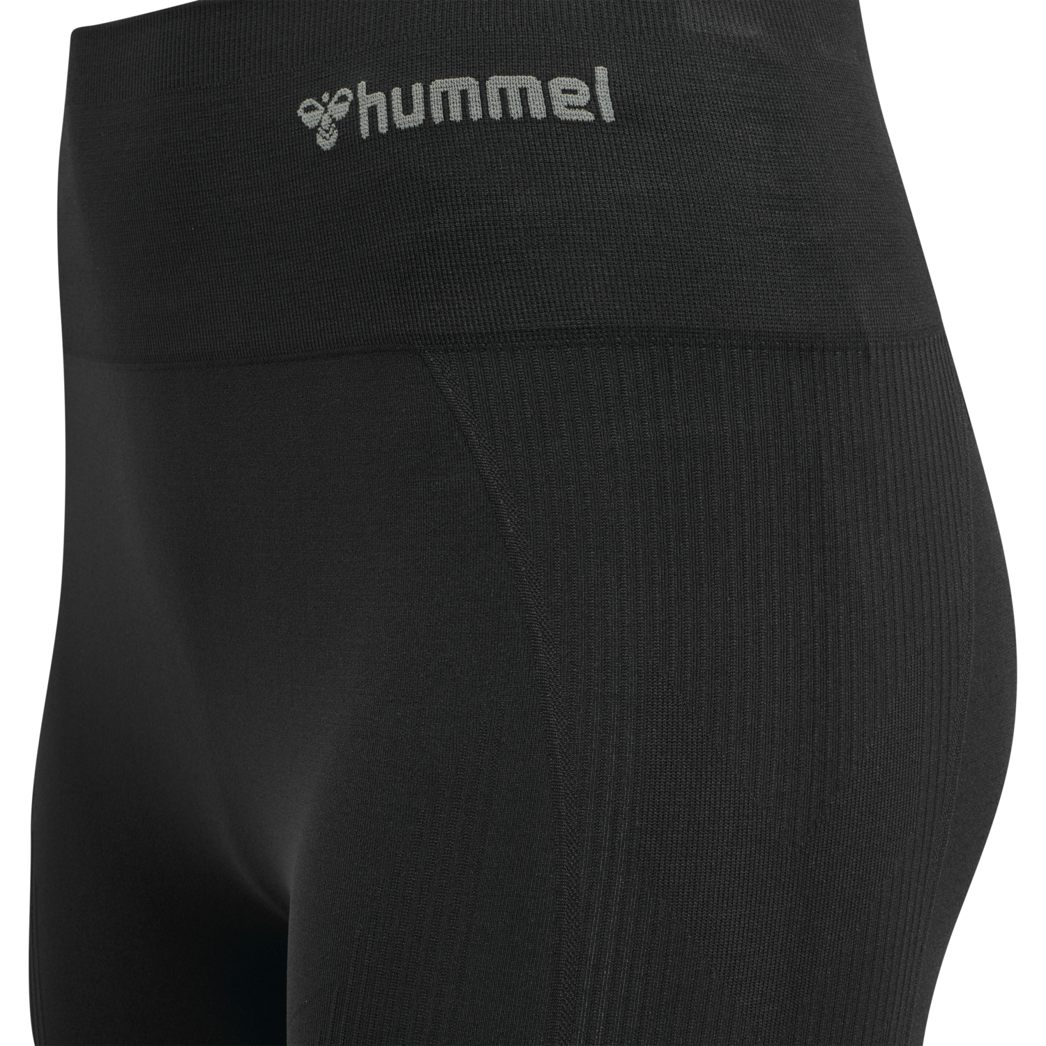 hmlTIF SEAMLESS HIGH WAIST TIGHTS, BLACK, packshot