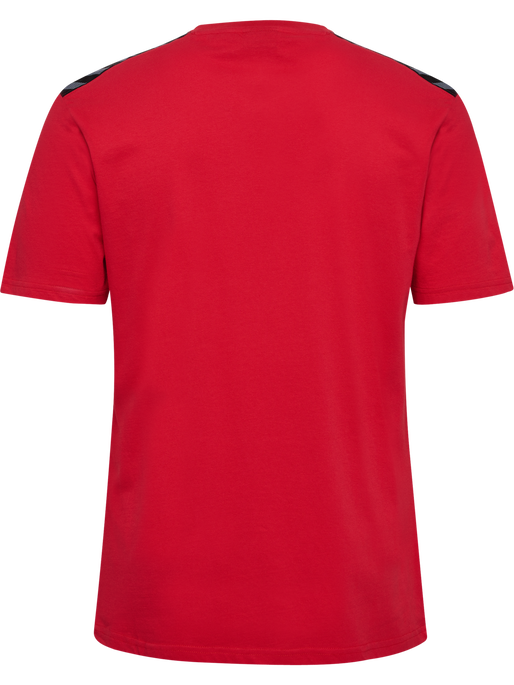 hmlAUTHENTIC CO T-SHIRT S/S, TRUE RED, packshot