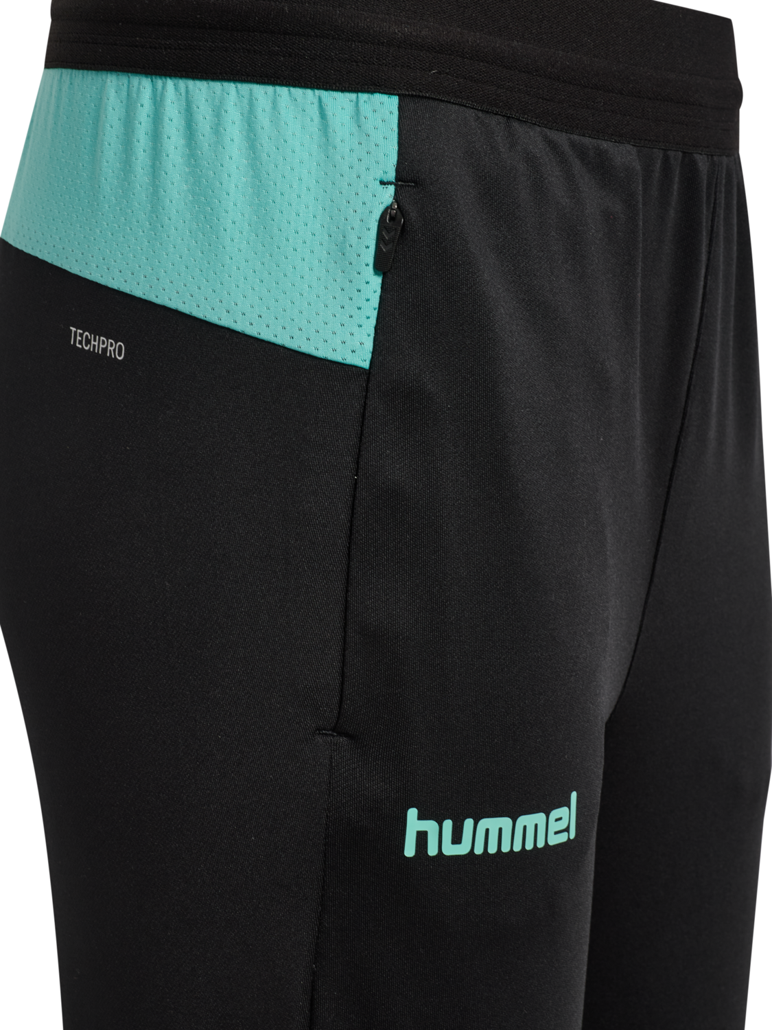 hmlBLAZE 2.0 TRAINING PANTS KIDS, BLACK/POOL BLUE, packshot
