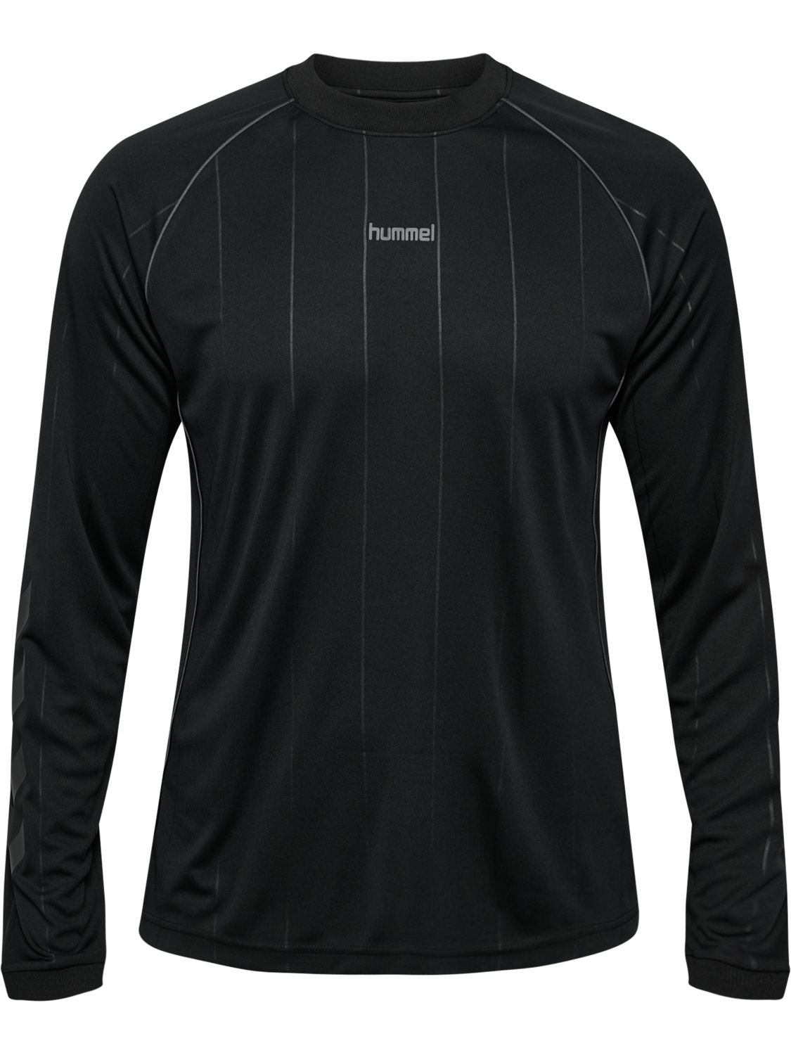 hmlPITCH T-SHIRT L/S, BLACK, packshot