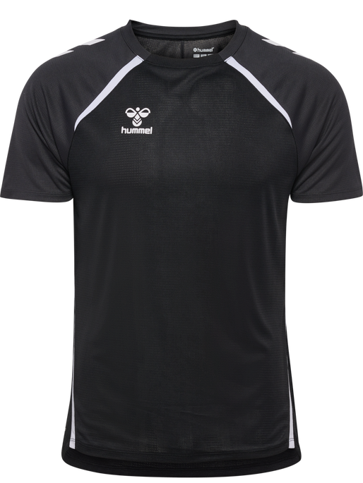 hmlLEAD 2.0 JERSEY S/S, BLACK/ASPHALT hmlLEAD 2.0 JERSEY S/S, BLACK/ASPHALT, packshot