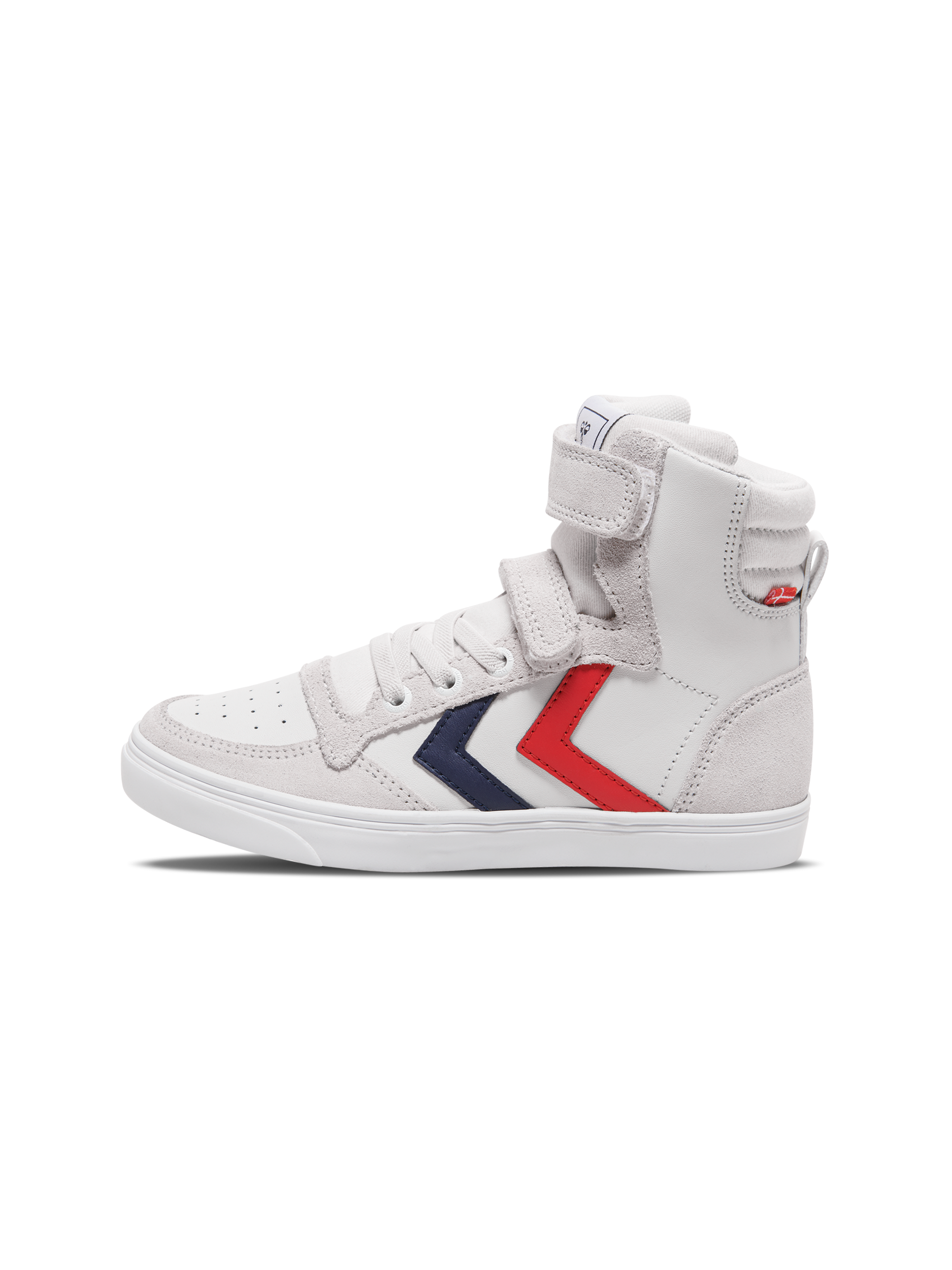 SLIMMER STADIL LEATHER HIGH JR, WHITE, packshot