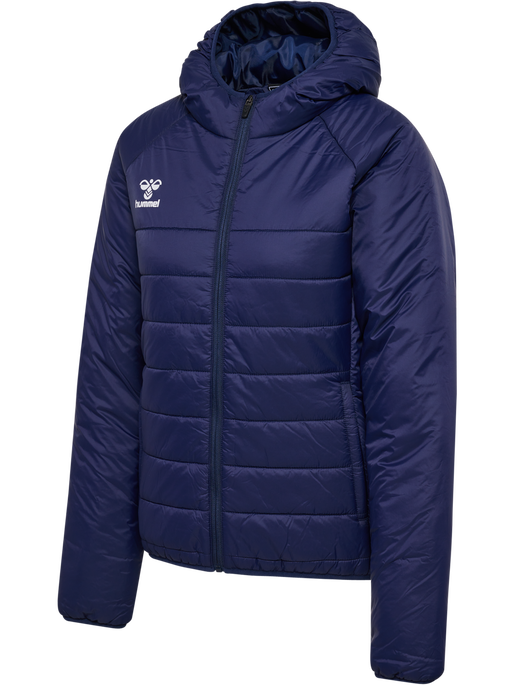 hmlGO QUILTED HOOD JACKET WOMAN, MARINE, packshot