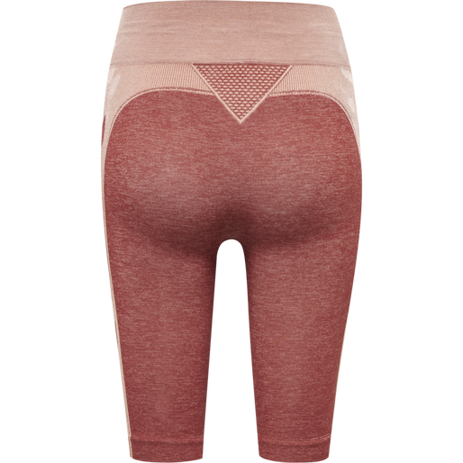 hmlCLEA SEAMLESS CYCLING SHORTS, WITHERED ROSE/ROSE TAN MELANGE, packshot
