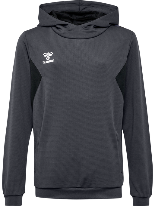 hmlAUTHENTIC PL HOODIE KIDS, ASPHALT, packshot