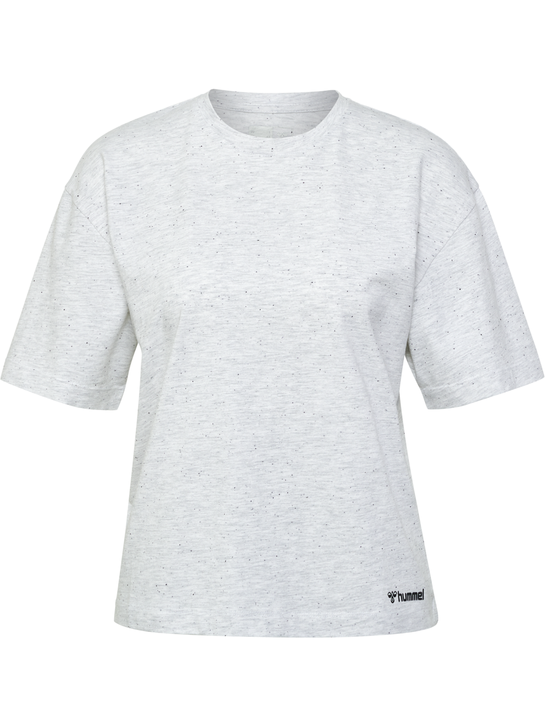 hmlMT ULTRA BOXY SHORT T-SHIRT, WHITE MELANGE, packshot