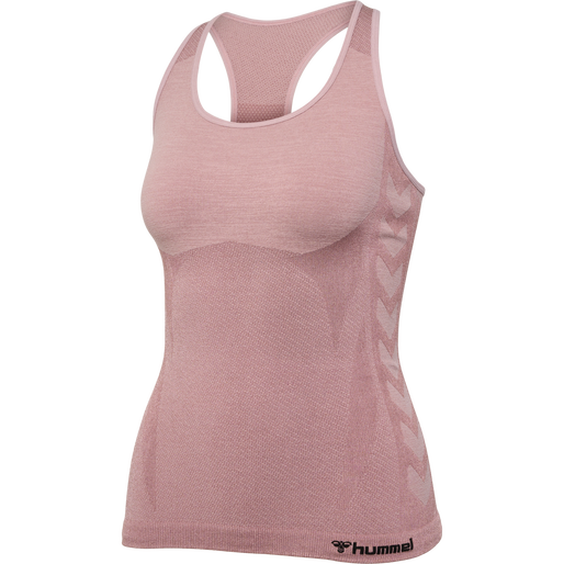 hmlCLEA SEAMLESS TOP, WOODROSE/ROSE TAUPE MELANGE hmlCLEA SEAMLESS TOP, WOODROSE/ROSE TAUPE MELANGE, packshot