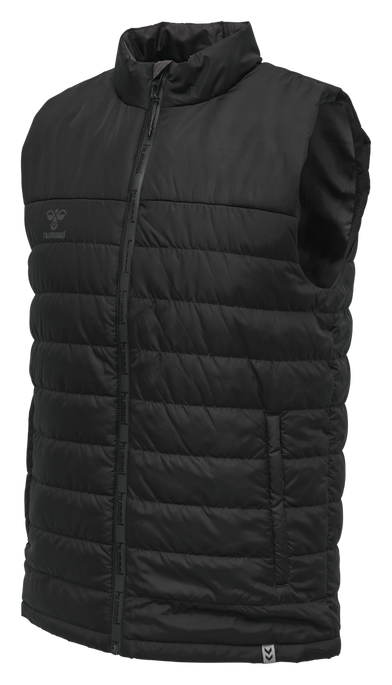 hmlNORTH WAISTCOAT, BLACK/ASPHALT, packshot