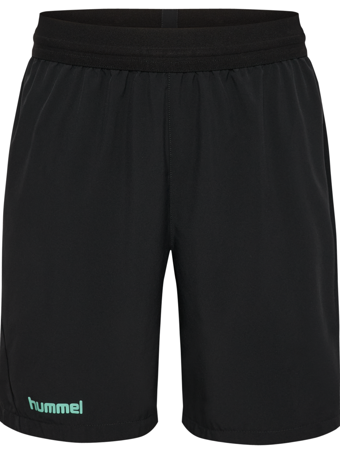 hmlBLAZE 2.0 TRAINING SHORTS KIDS, BLACK/POOL BLUE, packshot