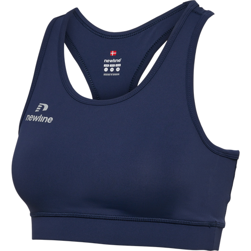 WOMEN'S ATHLETIC TOP, BLACK IRIS, packshot