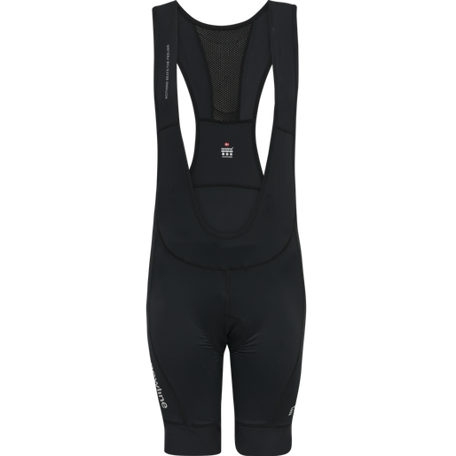 MENS CORE BIKE PANEL BIB SHORTS, BLACK, packshot
