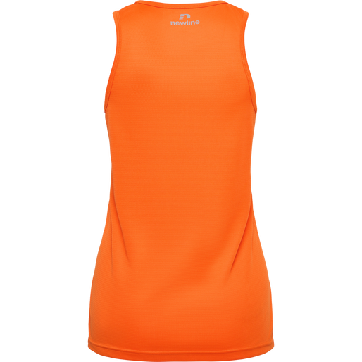 WOMEN'S ATHLETIC RUNNING SINGLET, ORANGE TIGER, packshot