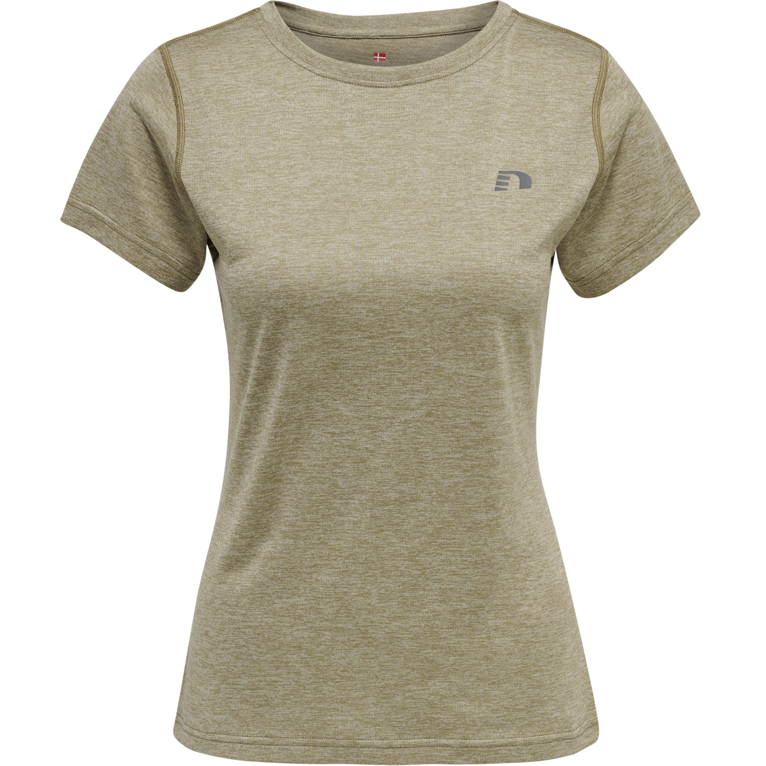 WOMEN STATEMENT T-SHIRT S/S, WINTER TWIG MELANGE, packshot