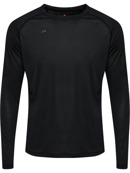 nwlBEAT T-SHIRT L/S, BLACK, packshot