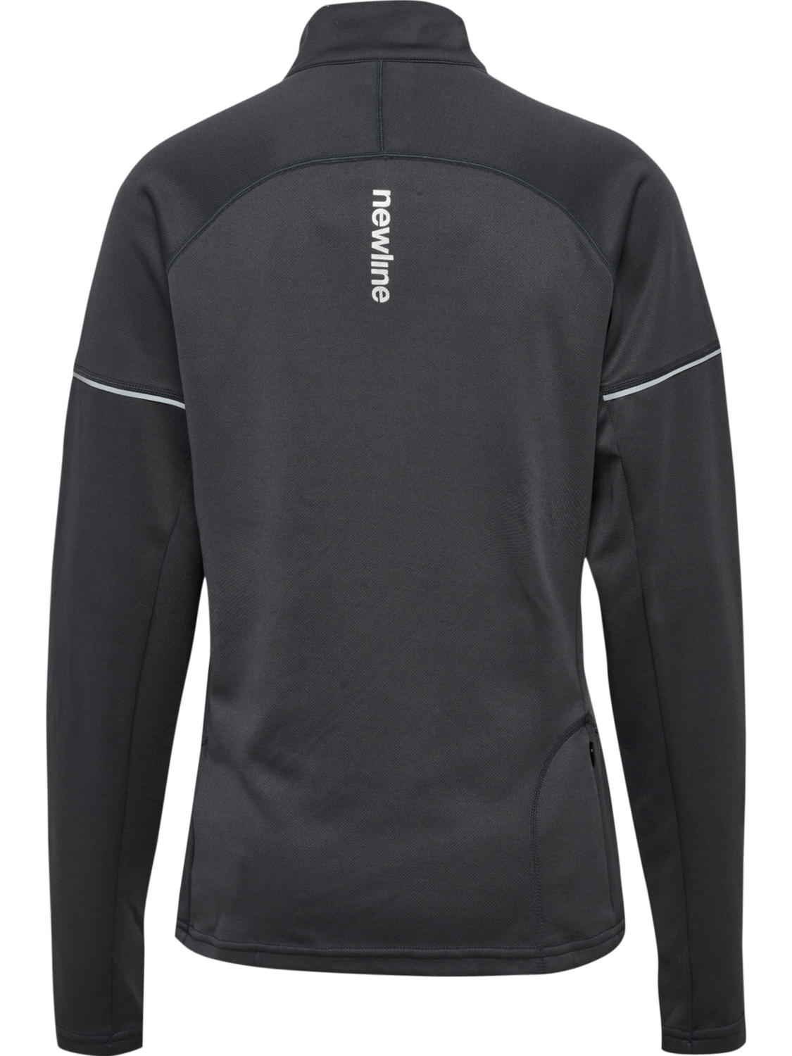 CORE ZIP NECK SHIRT, TITANIUM, packshot