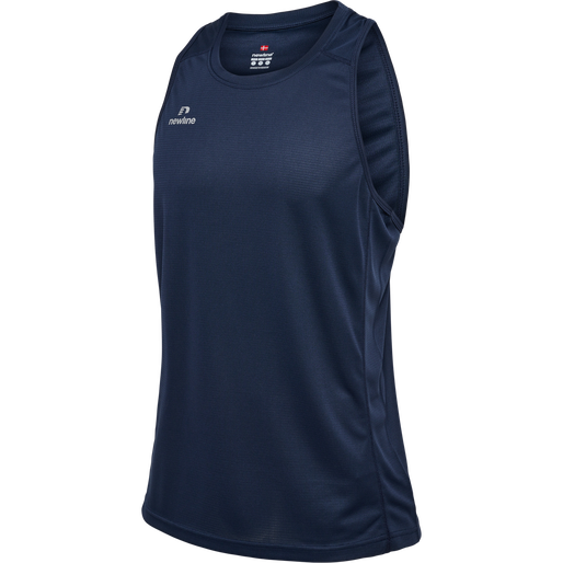 MEN'S ATHLETIC RUNNING SINGLET, BLACK IRIS, packshot