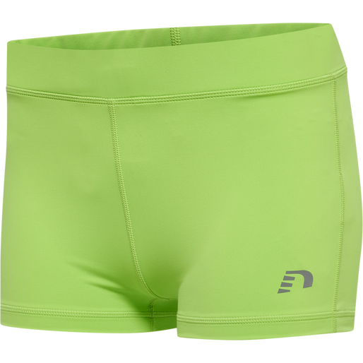 WOMEN CORE ATHLETIC HOTPANTS, GREEN FLASH, packshot