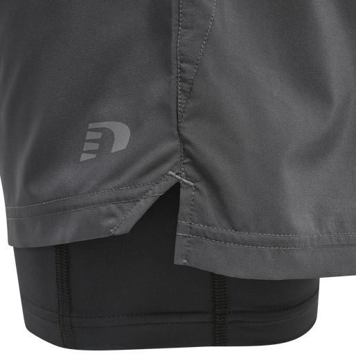 WOMEN 2-IN-1 RUNNING SHORTS, FORGED IRON, packshot