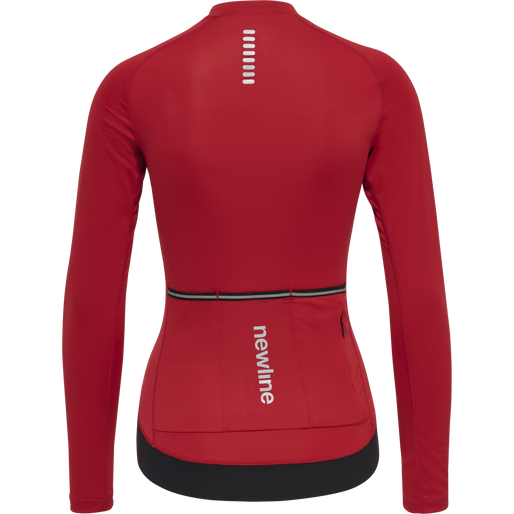 WOMENS CORE BIKE L/S JERSEY, TANGO RED, packshot