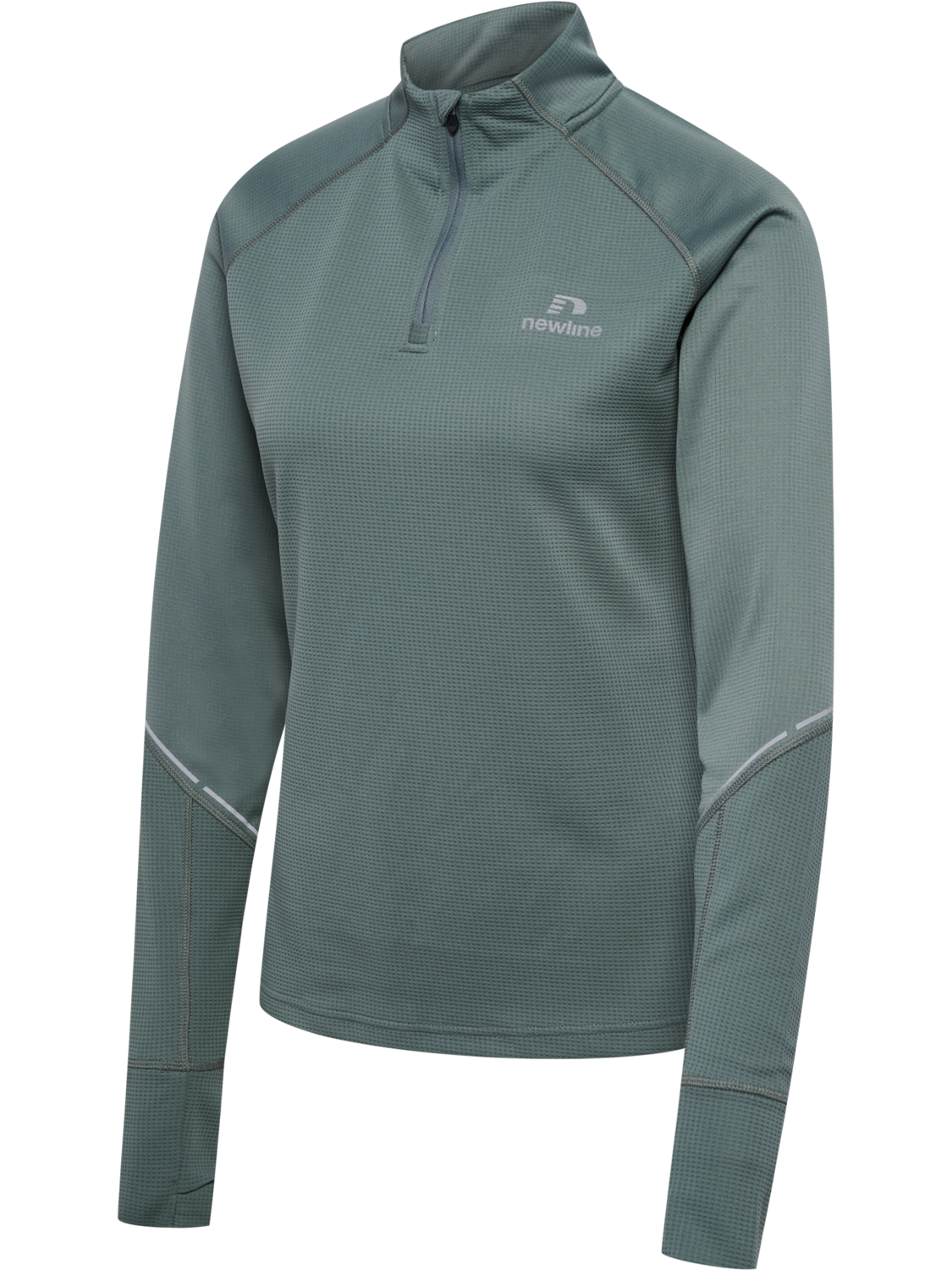 nwlPOWER HALF ZIP MIDLAYER W, BALSAM GREEN, packshot