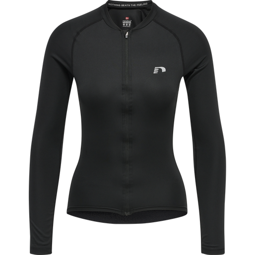 WOMENS CORE BIKE L/S JERSEY, BLACK WOMENS CORE BIKE L/S JERSEY, BLACK, packshot