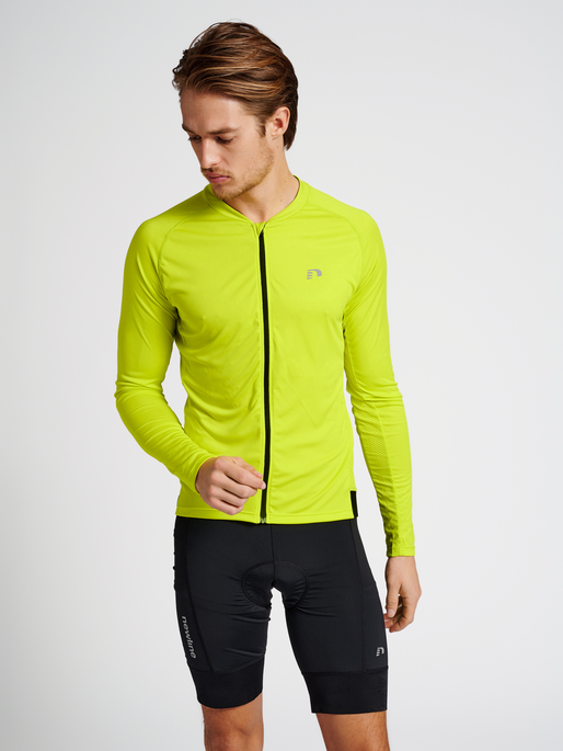 MENS CORE BIKE L/S JERSEY, EVENING PRIMROSE, model