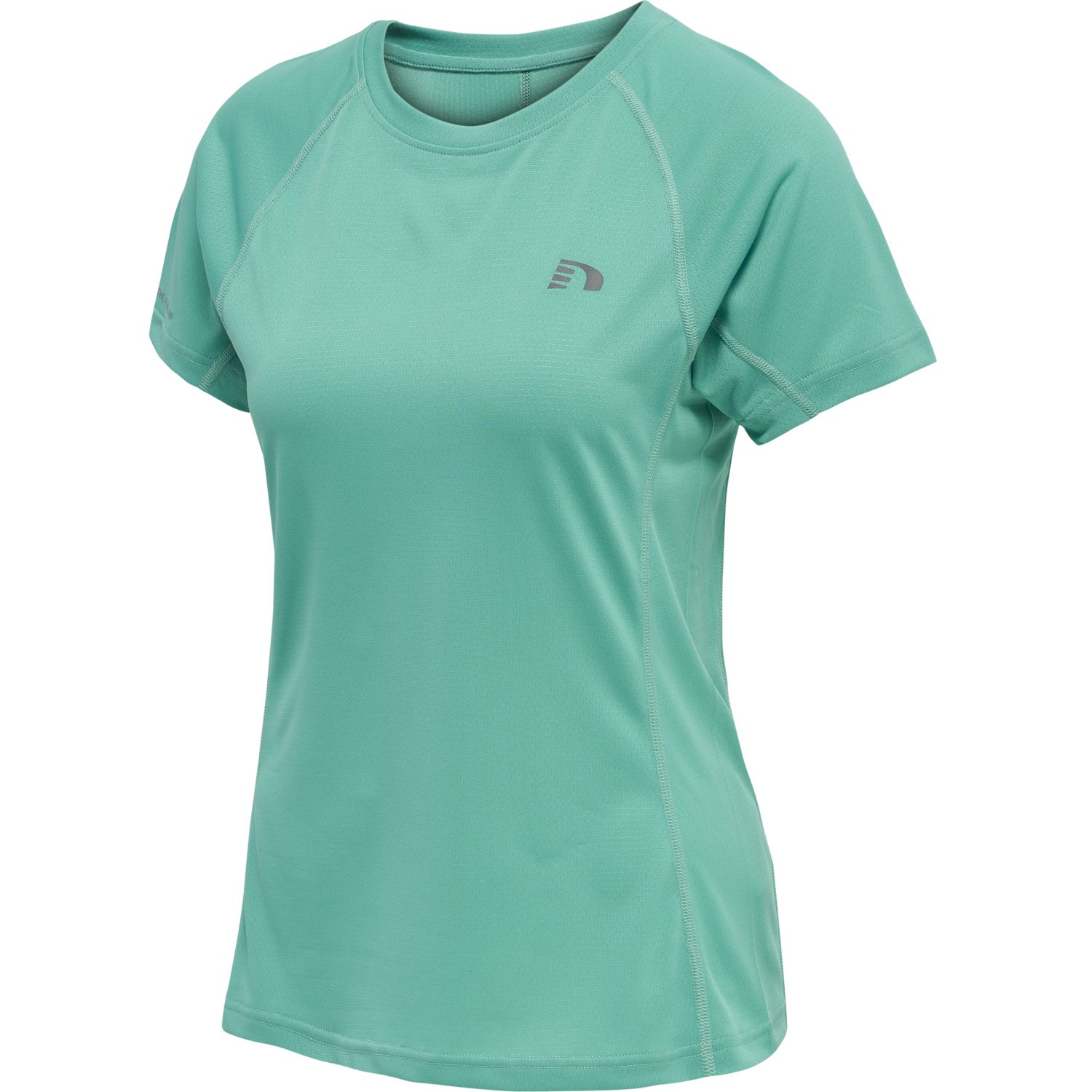 WOMEN RUNNING T-SHIRT S/S, BLUE TURQUOISE, packshot