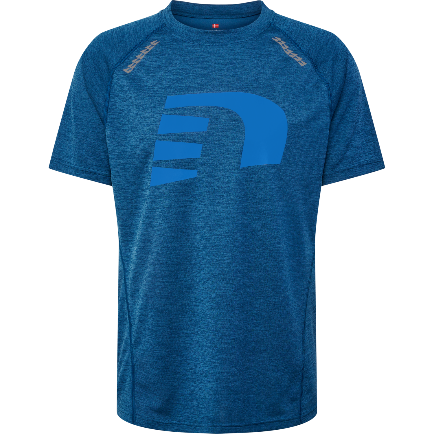 nwlORLANDO T-SHIRT S/S MEN, MAJOLICA BLUE MELANGE, packshot