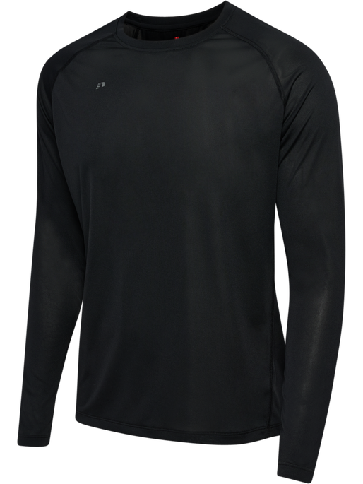 nwlBEAT T-SHIRT L/S, BLACK, packshot