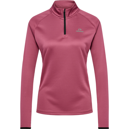 nwlPHOENIX 1/2 ZIP L/S WOMAN, DRY ROSE, packshot