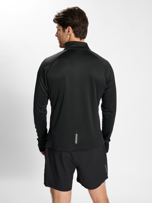 nwlPHOENIX 1/2 ZIP L/S male, BLACK, model