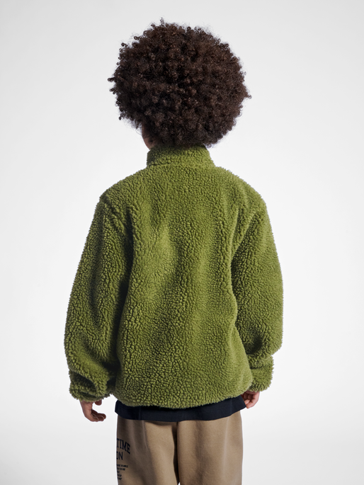 stmVENTURE FLEECE JACKET, OLIVE BRANCH, model