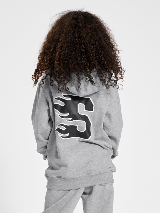 stsHORIZON HOODIE, GREY MELANGE, model