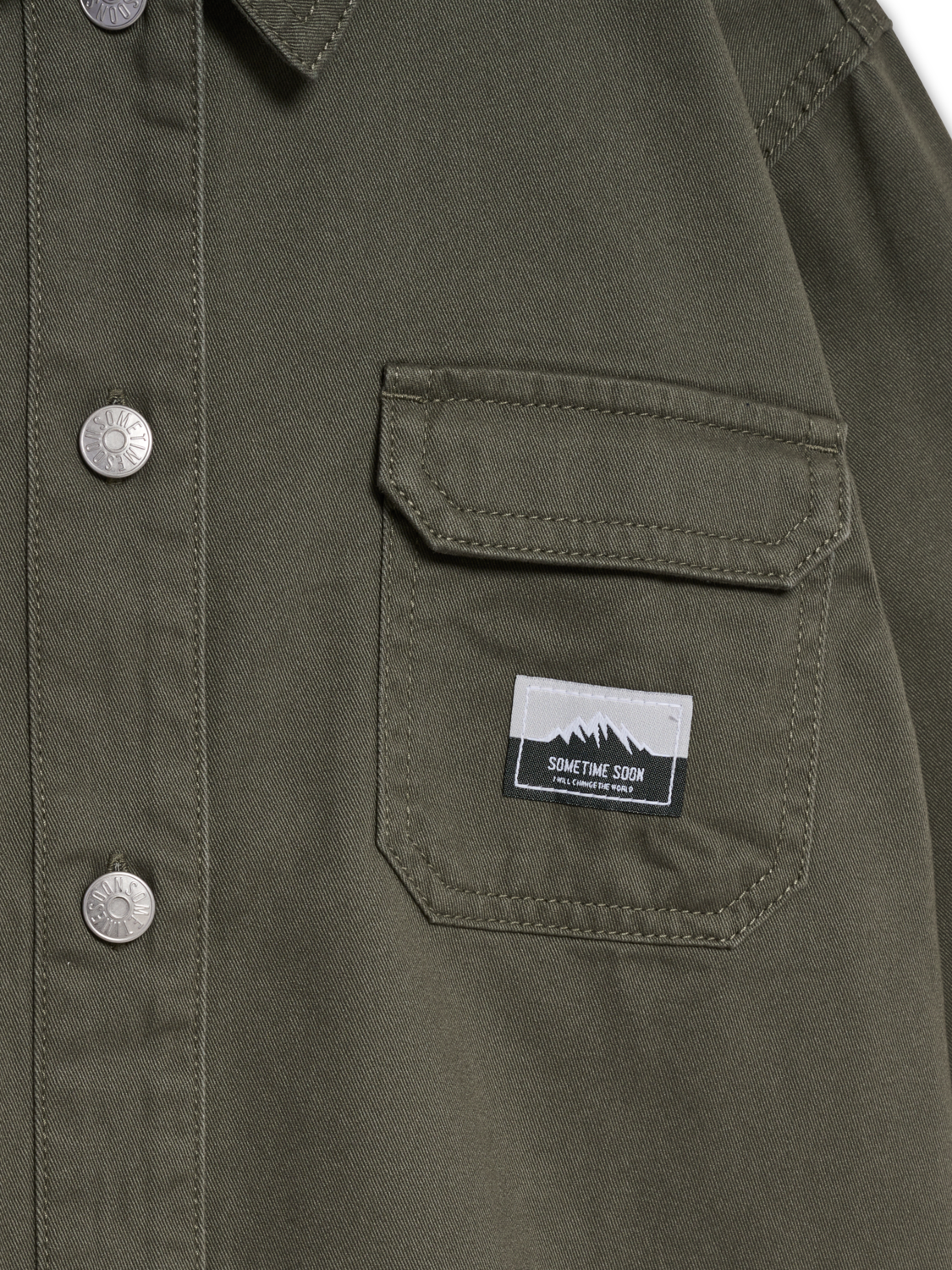 stsARK OVERSHIRT, DUSTY OLIVE, packshot