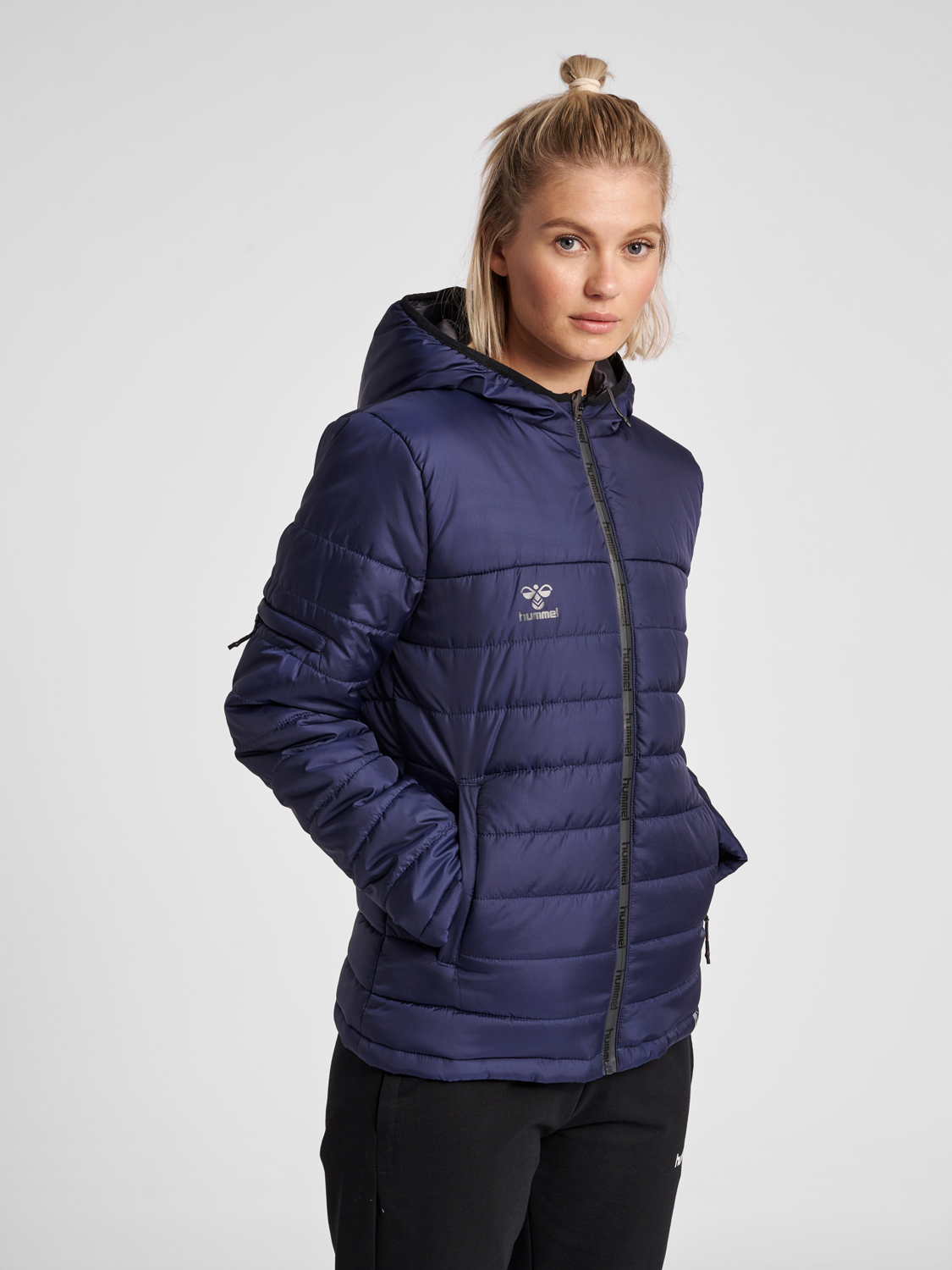 Quilted hooded jacket womens Clearance