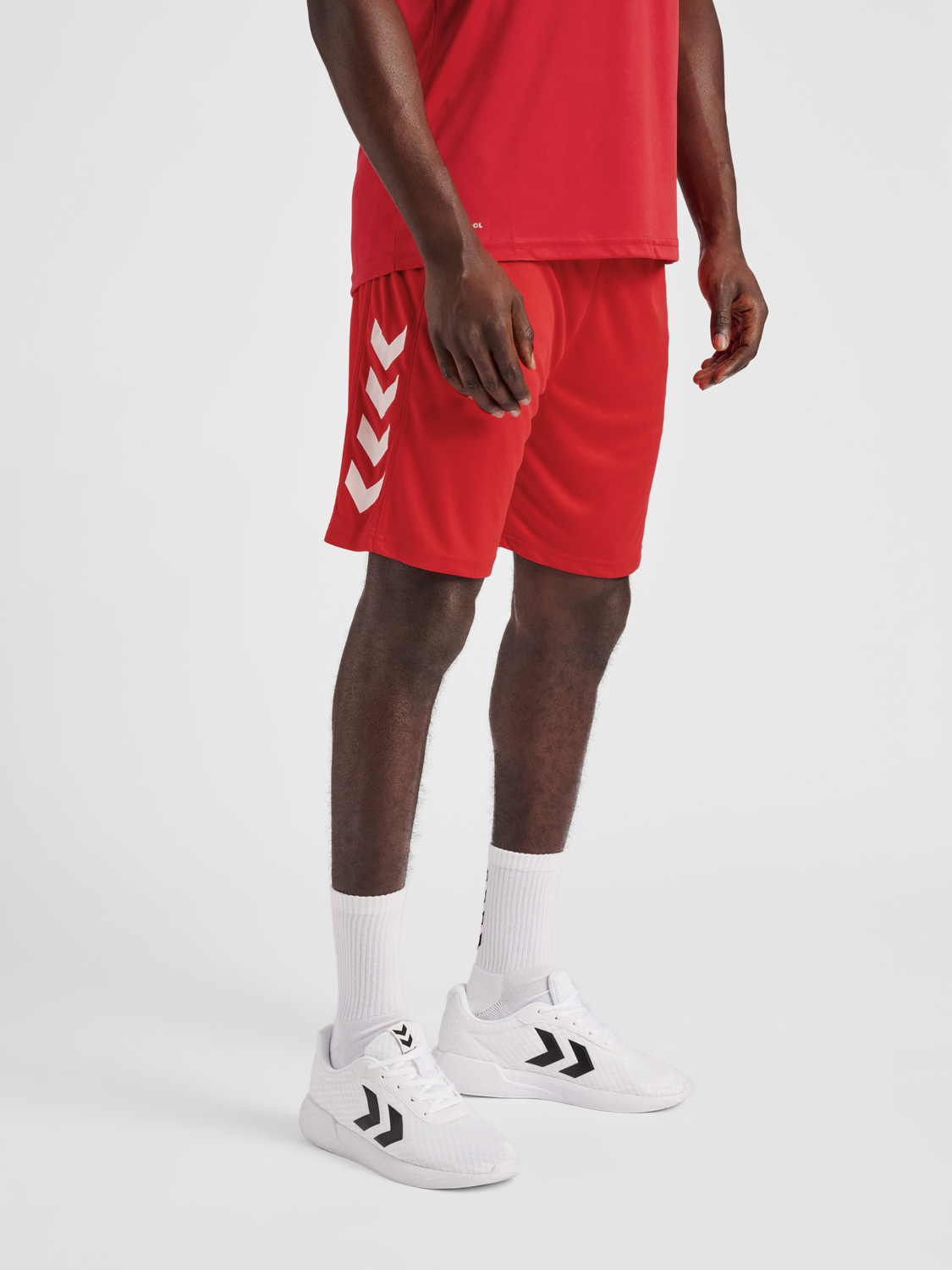 hummel CORE XK POLY SHORTS - TRUE RED 